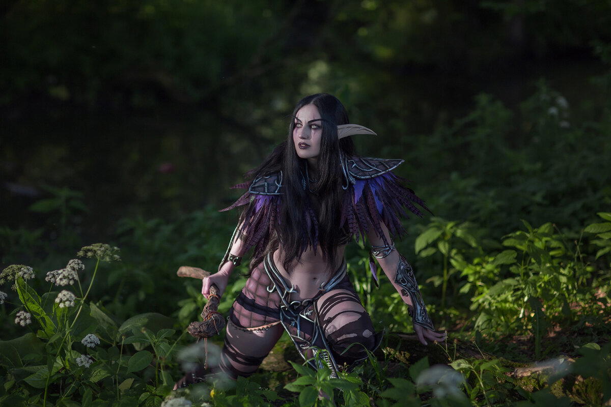 Night Elf cosplay, World of Warcraft | vombat.su